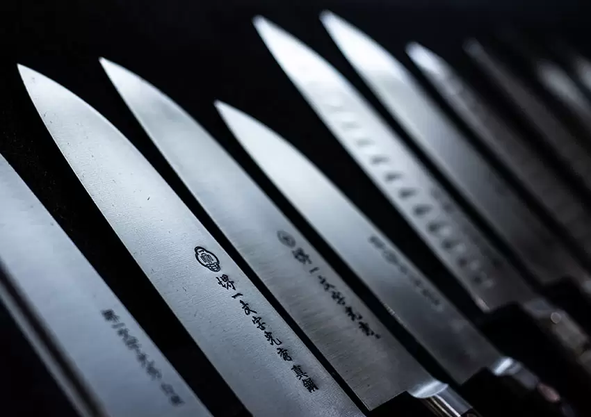 Distintos tipos de cuchillos de cocina