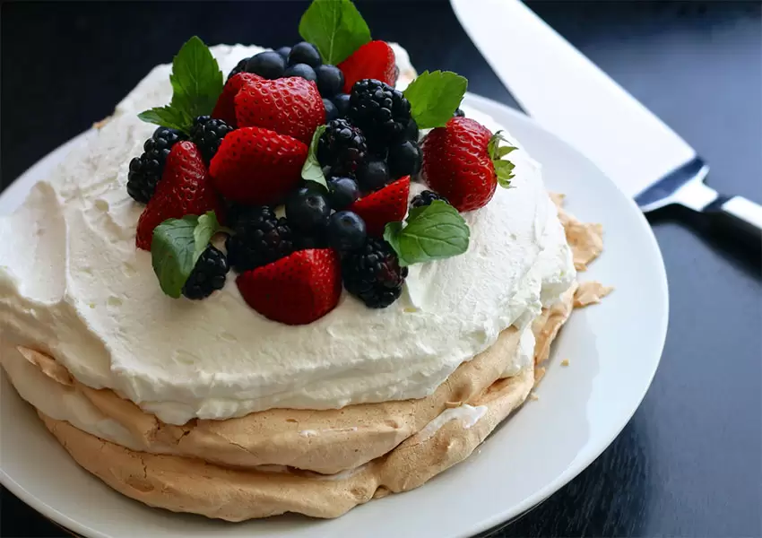 Receta de tarta pavlova