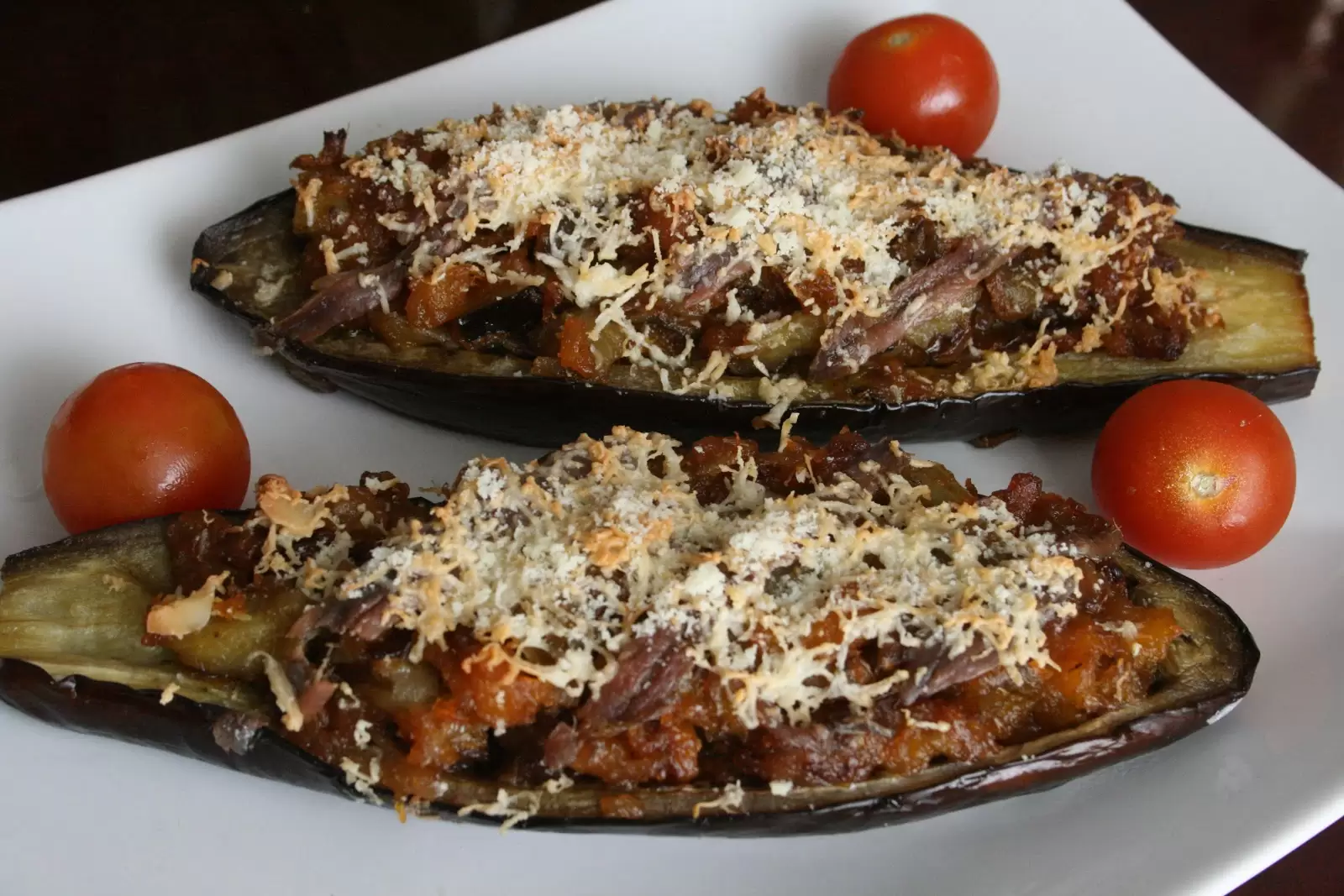 Berenjenas rellenas con anchoas