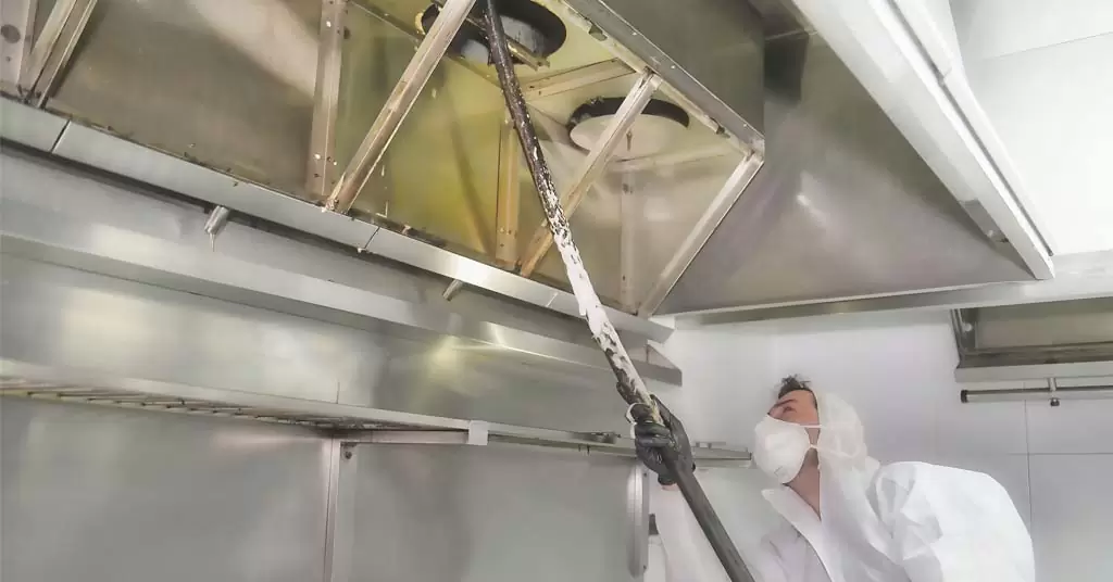 Limpieza mantenimiento extractor de cocina industrial